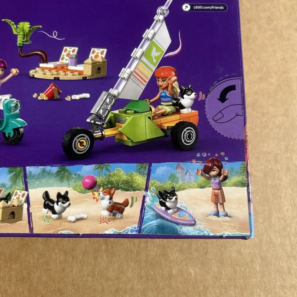 LEGO Friends Surfing Corgi Dogs and Scooter Adventure 42641 Building Toy Set NEW